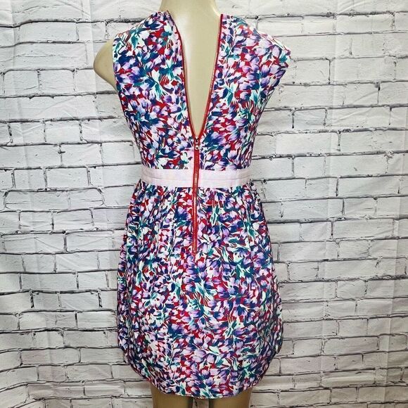 Suno Womens Multicolor Floral Print Sleeveless Fit And Flare Dress Size 4 - Picture 5 of 9